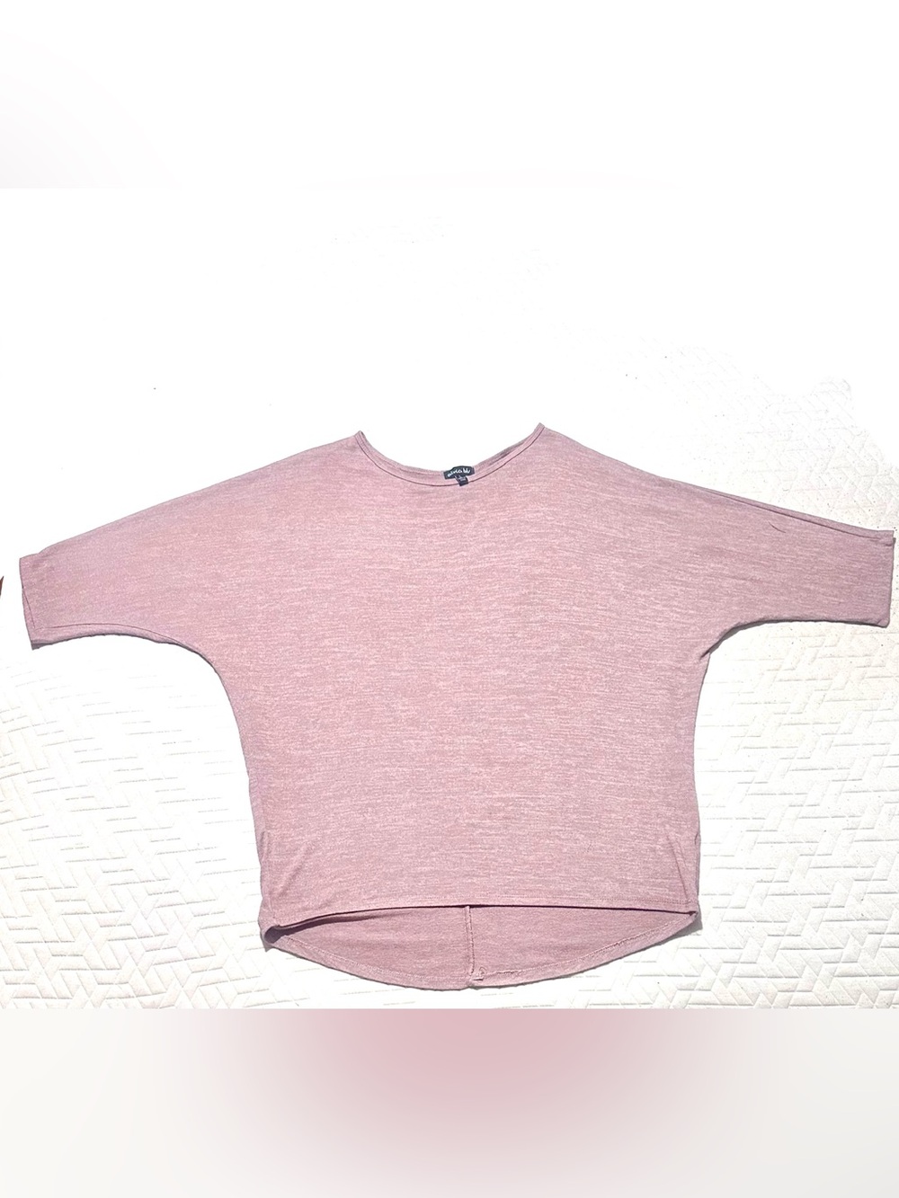 Olivia blue  Light Pink Dolman Tunic Top